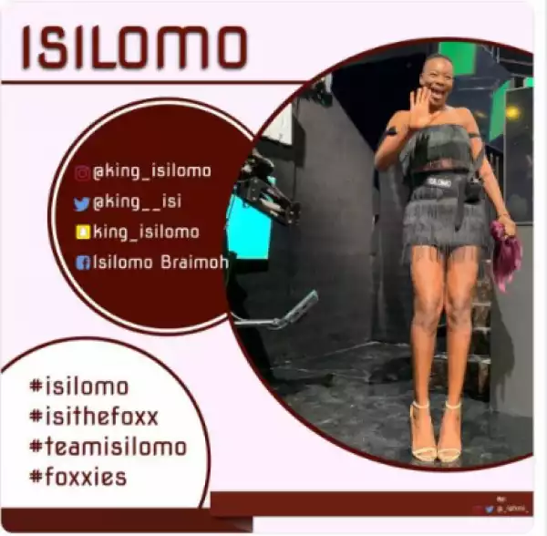 BBNaija: Isilomo Writes After Her Eviction, Says "This Is Not The End"